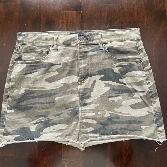 Express Dresses & Skirts - camo jean skirt